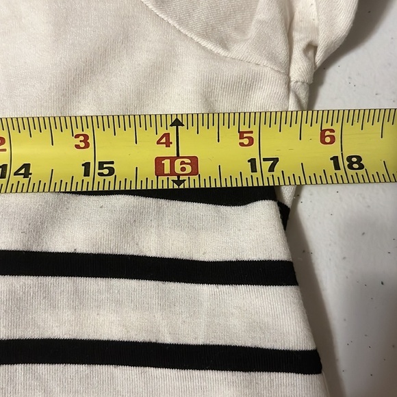 Summer & Sage cardigan, white/black stripe. Large - Picture 4 of 6